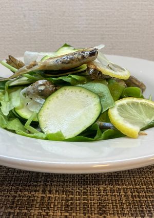 シシャモと葉物野菜のサラダ🥬-レシピのメイン写真