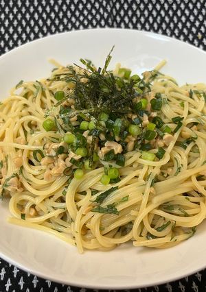10分でできる 納豆と大葉のパスタ-レシピのメイン写真