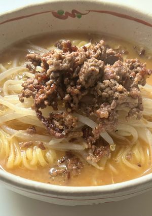 ひき肉ともやしの味噌ラーメン-レシピのメイン写真