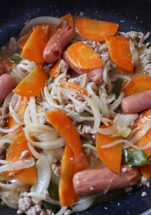 不器用残りもの野菜炒め-レシピのメイン写真