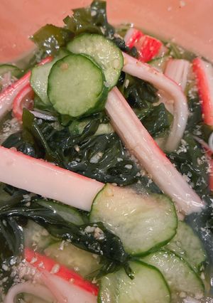 かんたん酢でカニカマとわかめときゅうりの酢の物-レシピのメイン写真