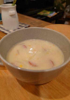 豆乳クリームコーンスープ-レシピのメイン写真