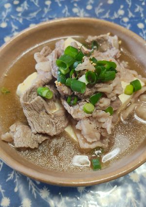 だしで食べる肉どうふ🐮◻️-レシピのメイン写真