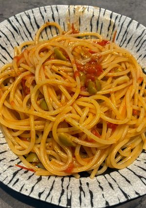 マフィア風いりこ出汁のトマトパスタ-レシピのメイン写真