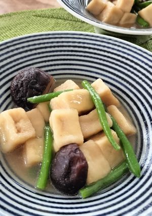 精進料理　揚げ高野豆腐の炊合せ-レシピのメイン写真