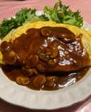 オムライス　デミグラスソース(炊飯器)