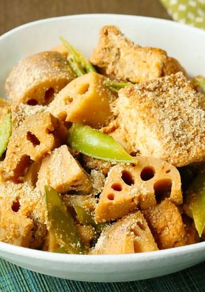 厚揚げとれんこんのコチュジャン煮-レシピのメイン写真
