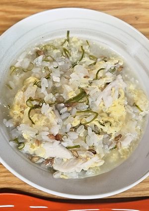 大根と梅干しの卵雑炊-レシピのメイン写真