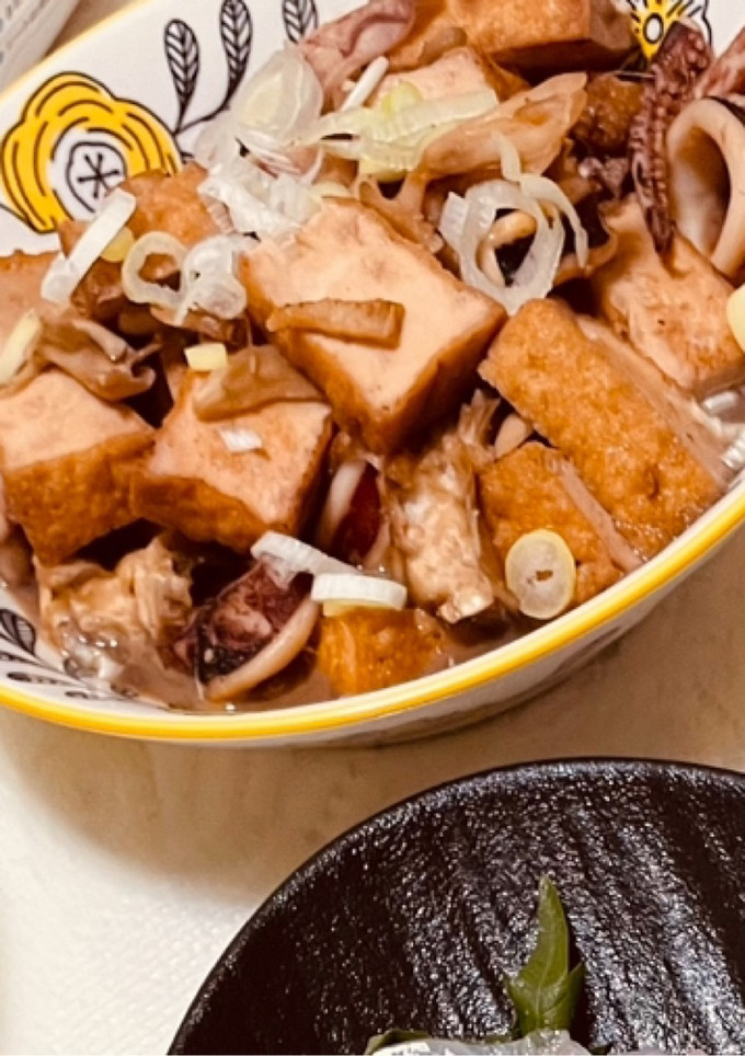 厚揚げとイカの旨煮-レシピのメイン写真