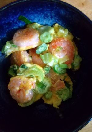 エビとネギの卵焼き-レシピのメイン写真