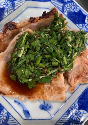 豚肉のニラソースがけ-レシピのメイン写真