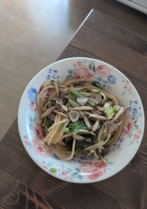 きのこと春キャベツと青ネギの和風パスタ-レシピのメイン写真