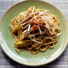A picture of ネギチャーシュー上海焼きそば.