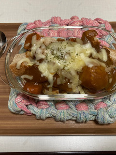 残りのカレーで作るパングラタン☺️-レシピのメイン写真