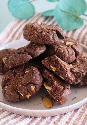 チョコとアーモンドの米粉ロッククッキー-レシピのメイン写真