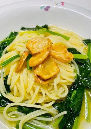 私の ペペロンチーノ風 スープスパ-レシピのメイン写真