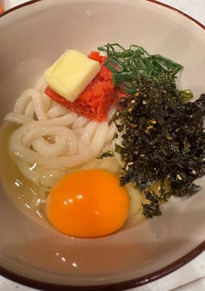 簡単⭐︎明太子釜玉うどん-レシピのメイン写真