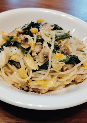 あさりと春野菜のパスタ-レシピのメイン写真