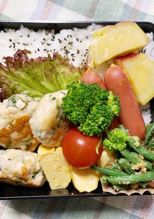 5/8ﾖｯﾁｬﾝ☆鶏胸肉ナゲット風弁当-レシピのメイン写真