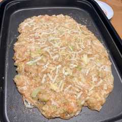 รูปของ もんじゃ（定番餅チーズめんたい）