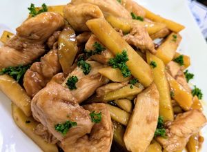 鶏むね肉とじゃがいもの細切り炒め-レシピのメイン写真