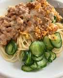 納豆きゅうりシーチキンマヨ禁断のパスタ