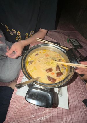 初秋にて🦆川で食す🥥🍅鍋-レシピのメイン写真