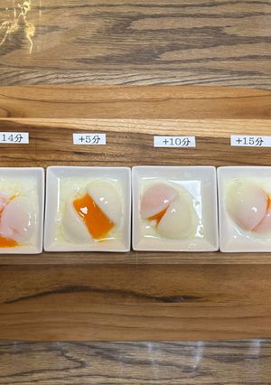 保存版！理想の温泉卵☆冷温からのゆで時間と固さ-レシピのメイン写真