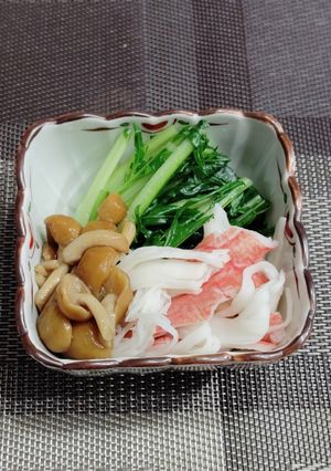 水菜とナメコのおひたし-レシピのメイン写真