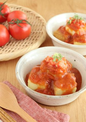 生姜香る♪厚揚げのとろみトマトあん-レシピのメイン写真