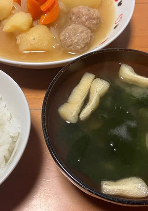 災害時インスタントわかめの味噌汁の作り方-レシピのメイン写真