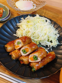 野菜の肉巻き🐾甘辛味噌だれ-レシピのメイン写真