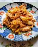 簡単居酒屋！鶏ささみ肉ネギキムチ味噌和え