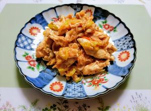 簡単居酒屋！鶏ささみ肉ネギキムチ味噌和え-レシピのメイン写真