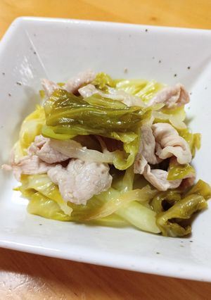 キャベツと豚こまの酢煮-レシピのメイン写真