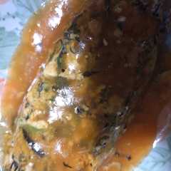 รูปของ ひじきリメイク〜甘酢あんかけオムレツ