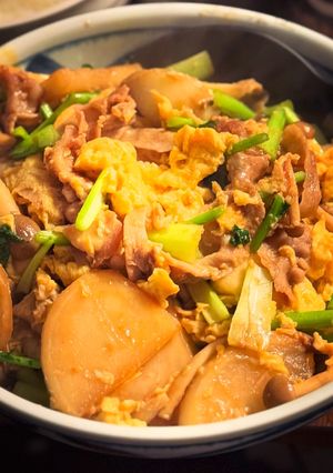 かんたん美味しい⭐︎カブと豚バラの卵炒め-レシピのメイン写真