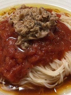 ツナトマトそうめん-レシピのメイン写真