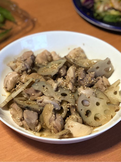 レンコンと鶏ももの酢砂糖めんつゆ炒め煮-レシピのメイン写真