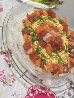 ちらし寿司ケーキ-レシピのメイン写真