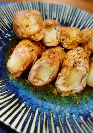 ＊もっちもちの豚肉くるくるテリマヨ＊-レシピのメイン写真