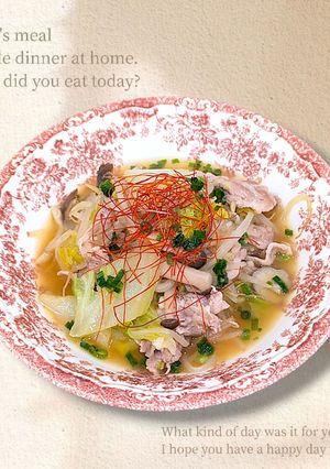 【簡単★時短】白菜と豚肉のうま煮/もやし-レシピのメイン写真