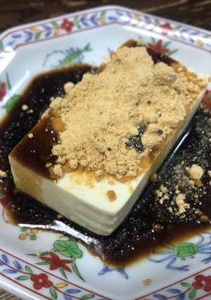 豆腐の黒蜜きなこがけ-レシピのメイン写真