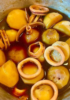 簡単!調味料2つ!イカと里芋の煮物-レシピのメイン写真