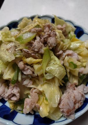 豚肉とキャベツのねぎ塩炒め-レシピのメイン写真
