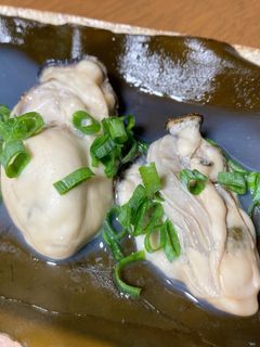 牡蠣の酒蒸し(昆布焼き)-レシピのメイン写真