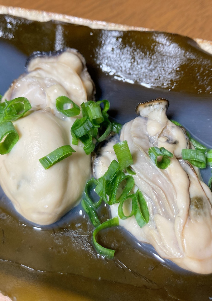 牡蠣の酒蒸し(昆布焼き)-レシピのメイン写真
