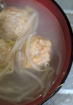 簡単★市販の肉団子の中華風もやしスープ-レシピのメイン写真