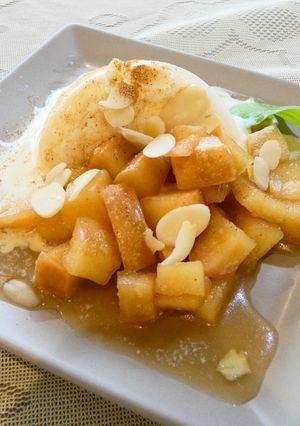 【健康パワー】アップルシナモンのデザート-レシピのメイン写真
