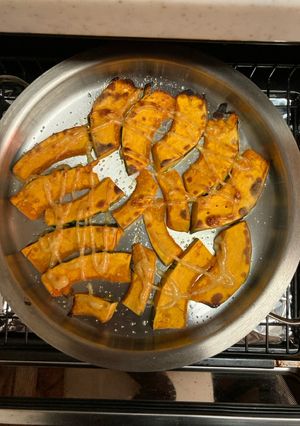 グリルパンで焼きカボチャ-レシピのメイン写真